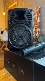 BRAINZ S40 karaoke boombox met microfone, doos/kabels, Audio, Tv en Foto, Koptelefoons, Ophalen of Verzenden, Nieuw, Bluetooth