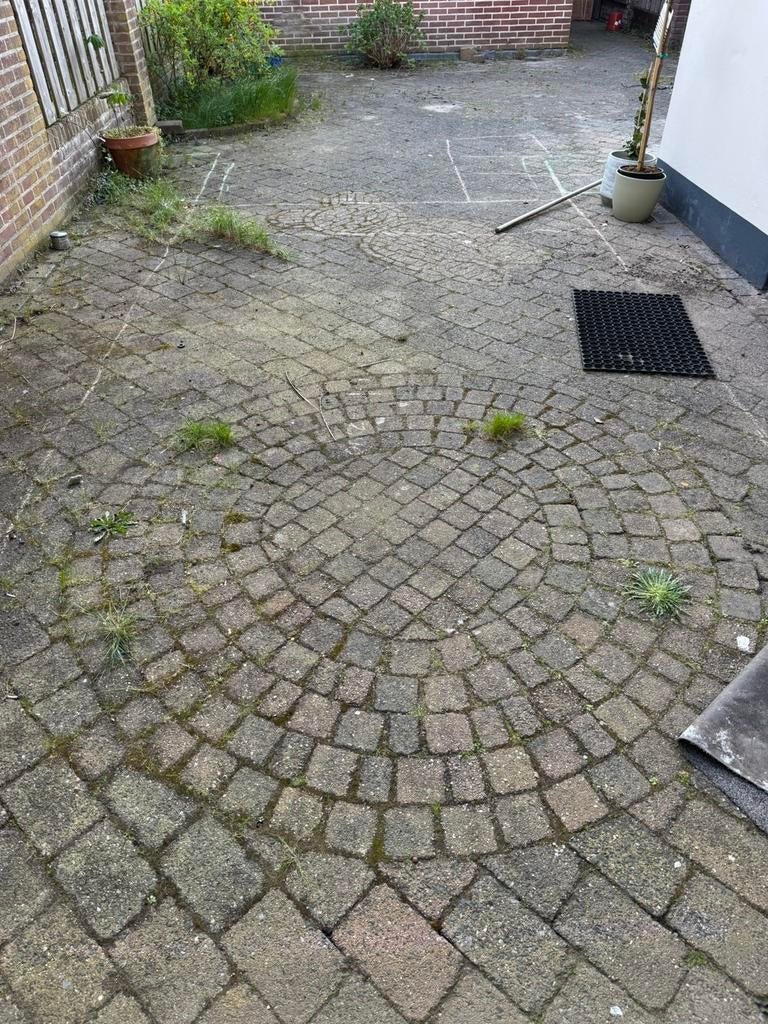 Bestrating +- 50m2 gratis afhalen, Ophalen, Overige materialen, Gebruikt, Klinkers