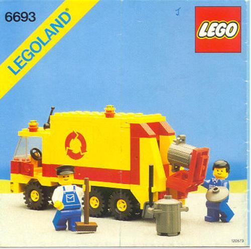 LEGO City 6693 - Vuilniswagen Met instructies - Zonder doos, Kinderen en Baby's, Speelgoed | Duplo en Lego, Gebruikt, Marketing-benelux@lego.com