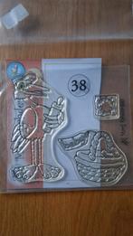 Clearstamp ooievaar met babyfles en mandje, Ophalen of Verzenden, Nieuw, Clearstamp