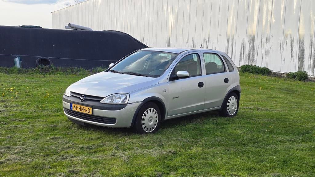 Opel Corsa 1.4 I 16V 5D AUT 2003 Grijs / NAP / NWE APK / AUT, Auto's, Euro 5, 40 €/maand, Zwart, 4 cilinders