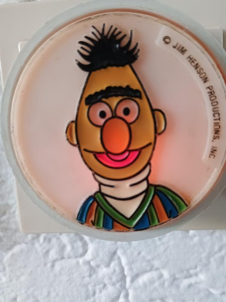 Nachtlampje Bert uit Sesamstraat, Kinderen en Baby's, Ophalen of Verzenden, Gebruikt