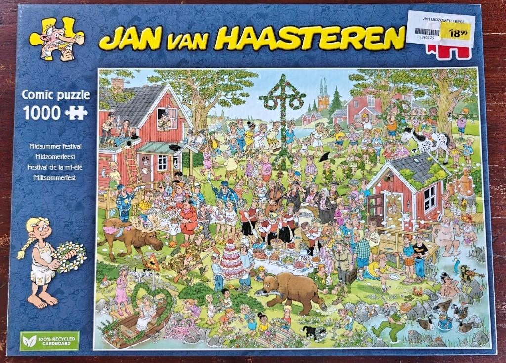 Jan van Haasteren puzzels, Ophalen, 500 t/m 1500 stukjes, Zo goed als nieuw, Legpuzzel