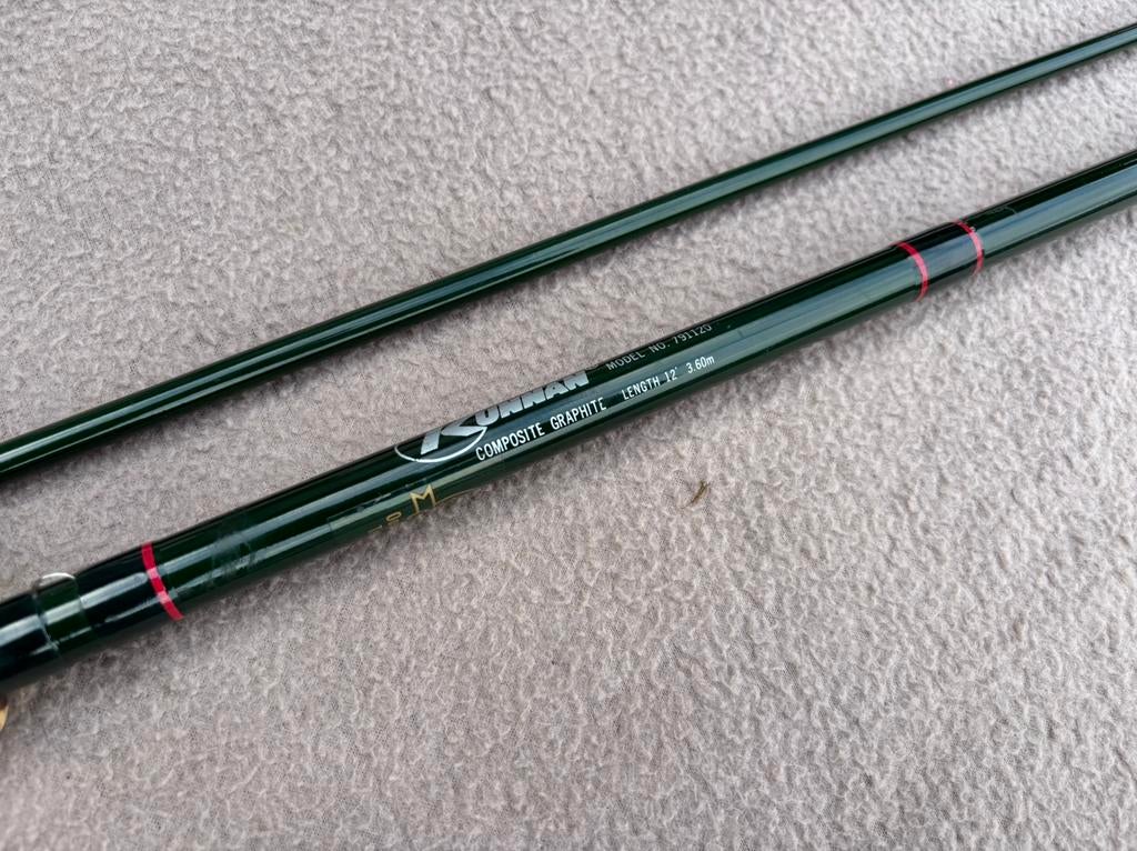 Kunnan composite 12ft 1.75-2lbs hengel / penhengel, Watersport en Boten, Hengelsport | Karpervissen, Ophalen, Gebruikt, Werphengel