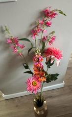 Silka roze zijde bloemen boeket, Huis en Inrichting, Woonaccessoires | Kunstplanten en Kunstbloemen, Ophalen of Verzenden, Nieuw