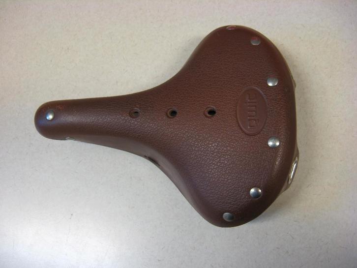 Leren zadel fietszadel Qwic ( Brooks model ) ongebruikt, Fietsen en Brommers, Fietsonderdelen, Zo goed als nieuw, Algemeen, Zadel