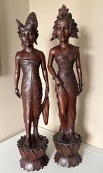 Balinees bruidspaar houtsnijwerk, Ophalen of Verzenden