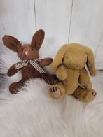 2 konijnen knuffeltjes  - paashazen -, Ophalen of Verzenden