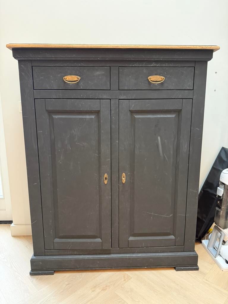 Krijt Zwarte meidenkast, Huis en Inrichting, Kasten | Overige, Ophalen of Verzenden, Gebruikt