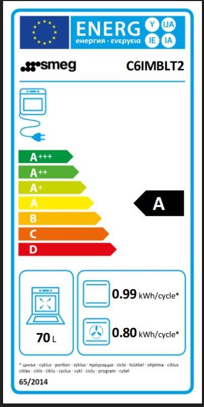 SMEG inductiefornuis C6IMBLT2 - 60 cm - Zwart, Witgoed en Apparatuur, Fornuizen, SMEG Nederland BV, 60 cm of meer, Nieuw, Energieklasse A of zuiniger