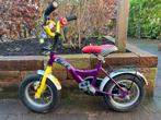 Tomos loekie fietsje paars / geel 12 inch, Ophalen, Gebruikt, Minder dan 16 inch