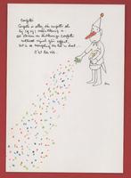 Kinderpostzegelkaarten - Toon Hermans (1.) - Ong., Verzamelen, Ophalen of Verzenden, 1980 tot heden, Ongelopen, Overige thema's