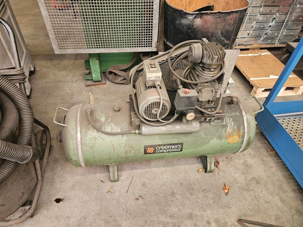 Creemers Compressor CS 340 - 150 liter, 10 bar, 100 liter of meer, Ophalen, 200 tot 400 liter/min