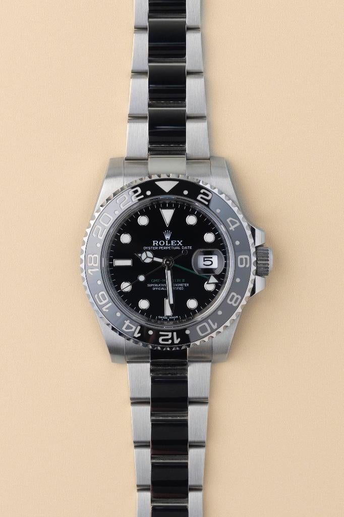 Rolex GMT-Master II 116710LN Full set, Ophalen, Staal, Polshorloge, Zo goed als nieuw