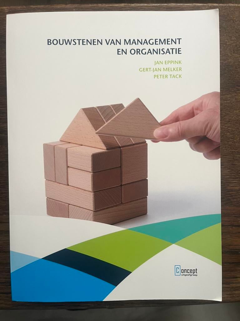 Jan Eppink - Bouwstenen van management en organisatie, Ophalen of Verzenden, Zo goed als nieuw, Jan Eppink; Gert-Jan Melker; Peter Tack
