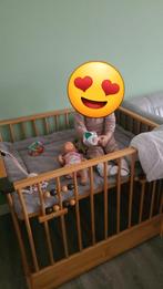 Een mooie houten box met boxkleed, Kinderen en Baby's, Boxen, Ophalen, Gebruikt, Vierkant