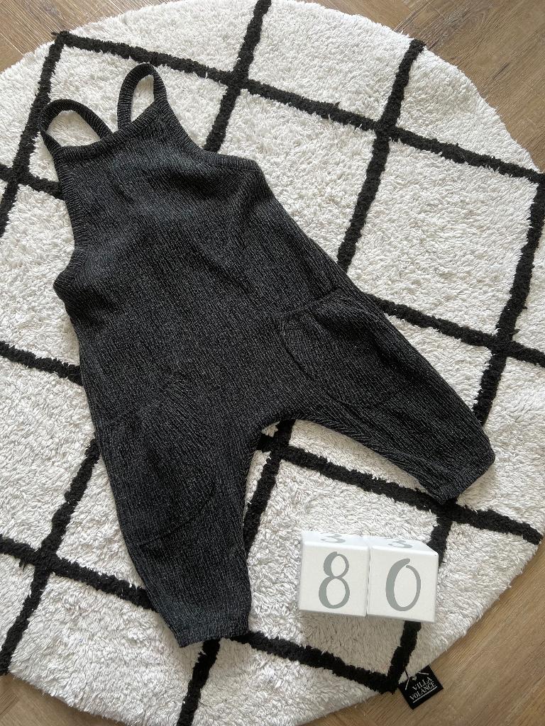 ZGAN grijs Zara tuinbroek jumpsuit 80 boys girl outfit style, Broekje, Jongetje of Meisje, Ophalen of Verzenden, Zo goed als nieuw