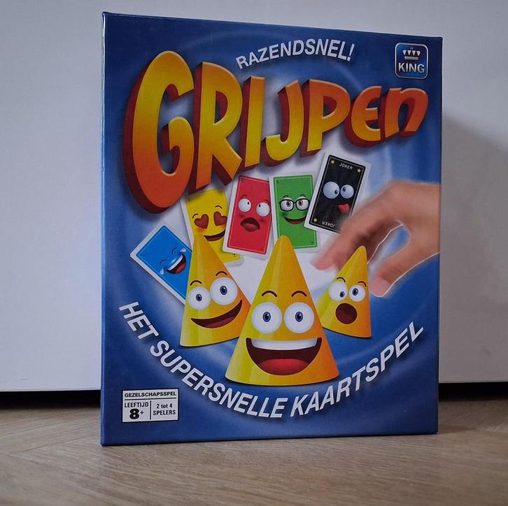 Grijpen - Razendsnel kaartspel!, Hobby en Vrije tijd, Gezelschapsspellen | Kaartspellen, Zo goed als nieuw, Drie of vier spelers