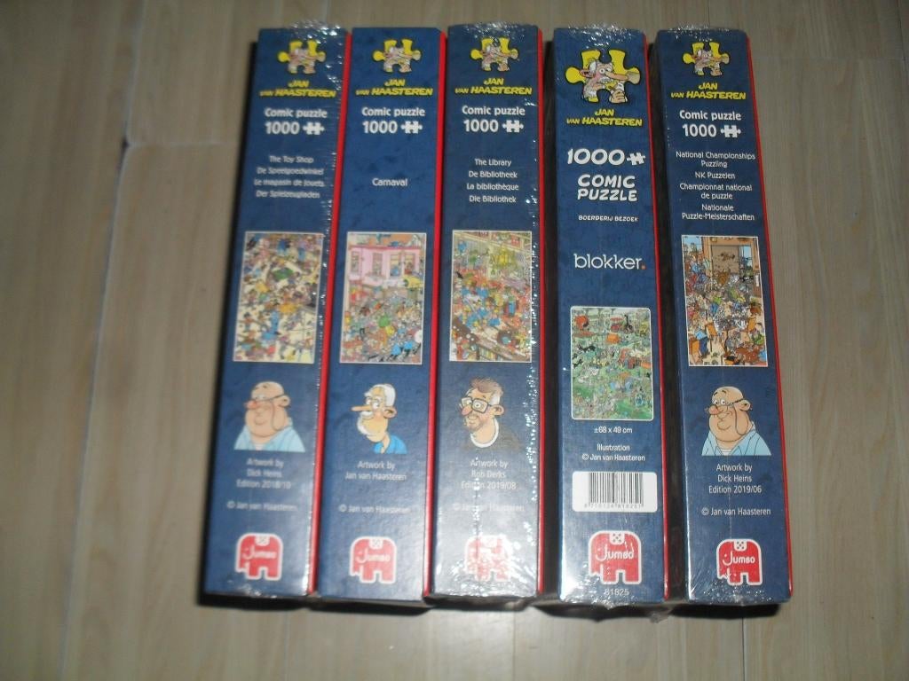 Jan van Haasteren puzzels 1000 stukjes, Ophalen, 500 t/m 1500 stukjes, Nieuw, Legpuzzel