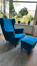 Relax stoel blauw, Huis en Inrichting, Fauteuils, Minder dan 50 cm, Gebruikt, Minder dan 75 cm, Ophalen of Verzenden