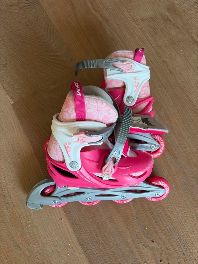 Verstelbare roze Nijdam inline skates, maat 33-36, Ophalen of Verzenden, Verstelbaar, Gebruikt, Kinderen