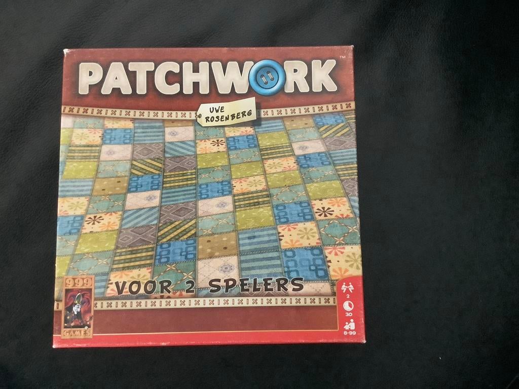 Patchwork bordspel van 999 Games - Voor 2 spelers, Een of twee spelers, Ophalen of Verzenden, Gebruikt