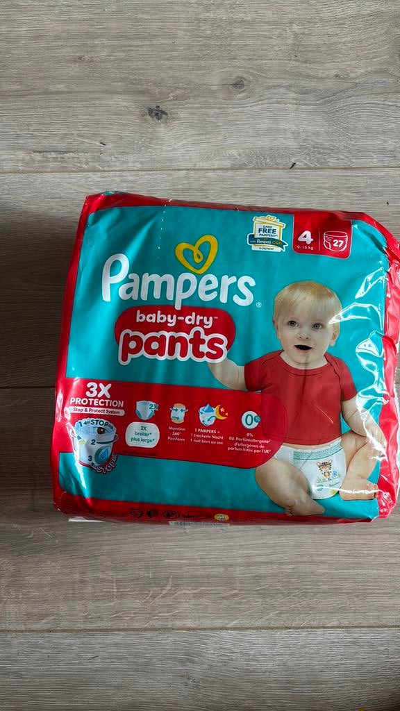 Pampers dry pants maat 4 27 stuks, Ophalen of Verzenden, Nieuw, Overige typen