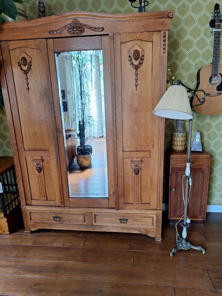 Vintage staande schemerlamp, Antiek en Kunst, Ophalen