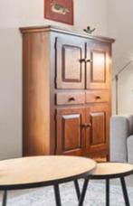 Antieke eiken houten broodkast, Huis en Inrichting, Ophalen, Zo goed als nieuw, 25 tot 50 cm, 100 tot 150 cm