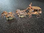 Antieke speelgoed koets met vierspan, ong 40cm., Antiek en Kunst, Antiek | Speelgoed, Ophalen