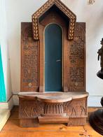Zeer zeldaam antiek houten kerk altaar ongeveer 90/50 cm, Ophalen of Verzenden