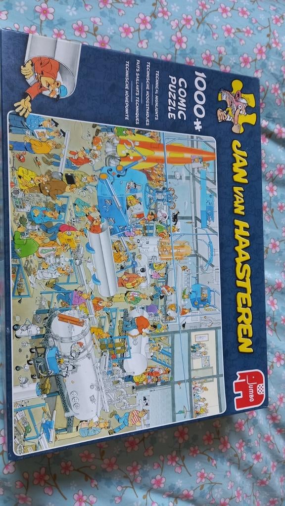 Jan van Haasteren Comic Puzzel - Technische Hoogstandjes, Ophalen of Verzenden, 500 t/m 1500 stukjes, Zo goed als nieuw, Legpuzzel