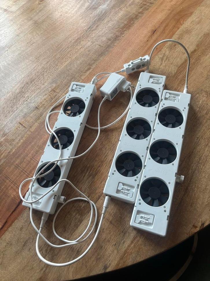 Speedcomfort radiatorventilator trio set, Doe-het-zelf en Verbouw, Ventilatie en Afzuiging, Gebruikt, Ventilator, Ophalen