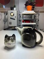 Vintage Theepot Poes - Charmante Kattenvormige Theepot, Ophalen