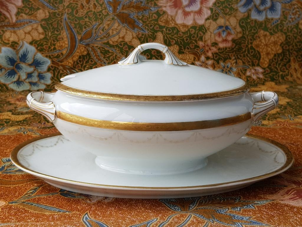 Mooie antieke Thomas Rosenthal terrine of sauskom 24,5 cm., Ophalen of Verzenden