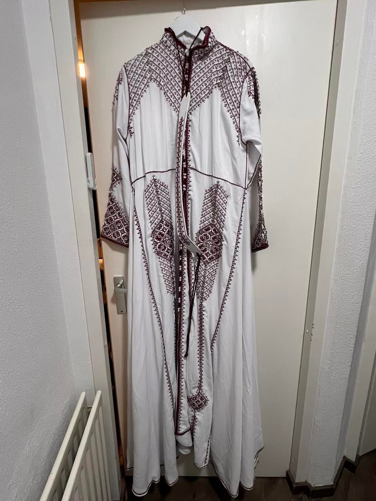 Marokkaanse henna takchita, Kleding | Dames, Gelegenheidskleding, Zo goed als nieuw, Overige typen, Rood, Ophalen of Verzenden