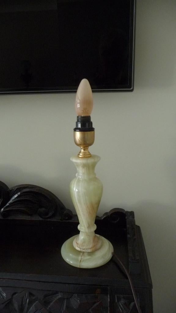 Marmeren Schemerlamp, Ophalen of Verzenden