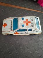 Vintage Joustra Ambulance Speelgoedauto - Made in France, Ophalen of Verzenden, Gebruikt