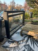 Glazen windscherm Xterior, zwart frame, Ophalen, Gebruikt, Glas, 200 cm of meer