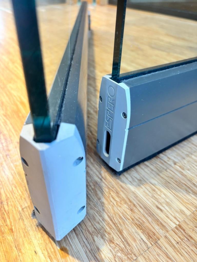 Espero Visio glaswand / glazen vouwwanden (afm. 730x275 cm), Ophalen, Gebruikt