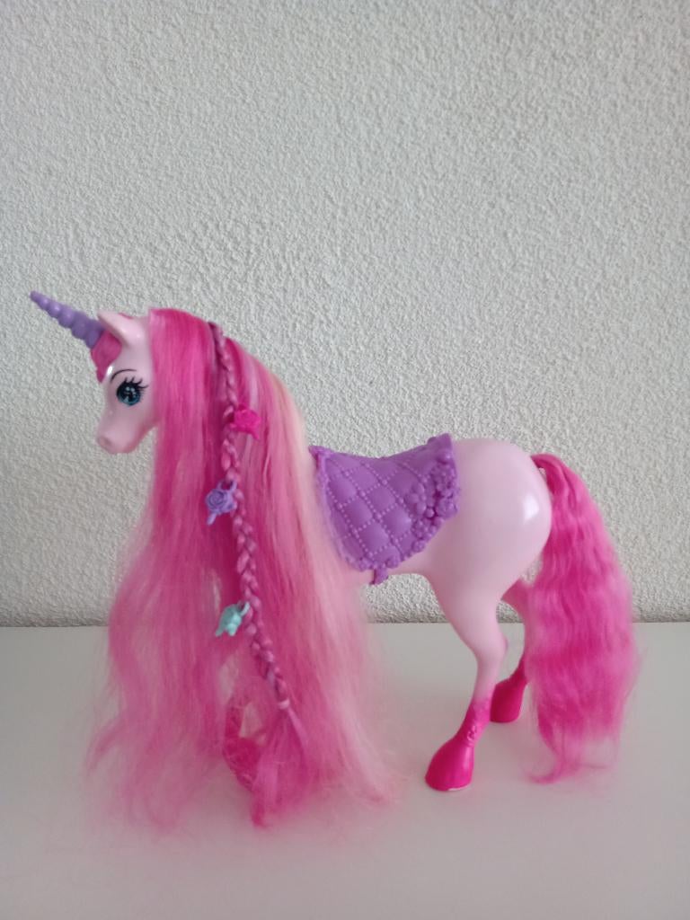 Barbie Endless Hair Kingdom Unicorn (Eenhoorn) DHC38, Ophalen of Verzenden, Gebruikt, Accessoires