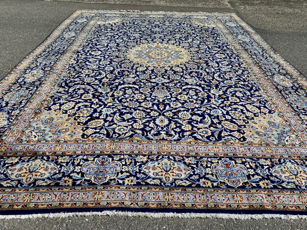 Mooi origineel handgeknoopt perzisch kashan tapijt 300x430c, Gebruikt, ., 200 cm of meer, Ophalen of Verzenden