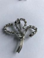 antieke broche met strass steentjes, Sieraden, Tassen en Uiterlijk, Antieke sieraden, Ophalen of Verzenden, Overige materialen