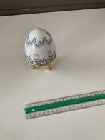 Fabergé Porseleinen ei drievoetig decoratief goud Neundorf, Antiek en Kunst, Ophalen of Verzenden