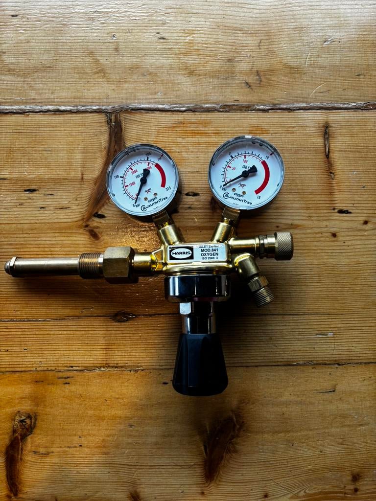 Harris zuurstof drukregelaar/ reduceerventiel, model 841, Doe-het-zelf en Verbouw, Ophalen of Verzenden, Zo goed als nieuw, Minder dan 150 ampère