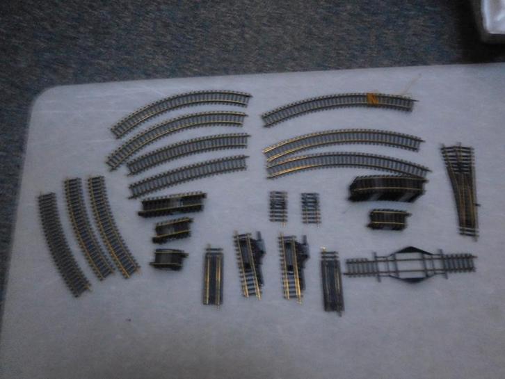 kavel Fleischmann modelrails H0, Hobby en Vrije tijd, Modeltreinen | H0, Gebruikt, Rails, Gelijkstroom, Fleischmann, Ophalen of Verzenden