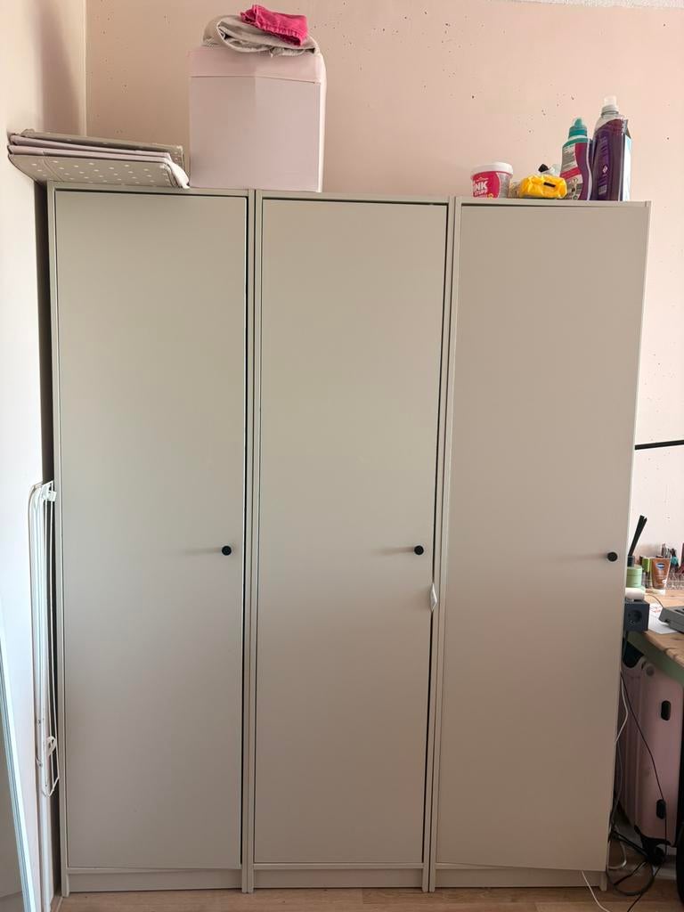 IKEA kledingkasten grijs KLEPPSTAD, Ophalen, Zo goed als nieuw, 150 tot 200 cm, 25 tot 50 cm