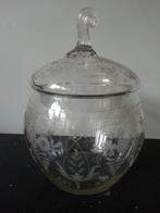 Antieke geëtste boerenjongens-/bowlpot, Antiek en Kunst, Ophalen of Verzenden