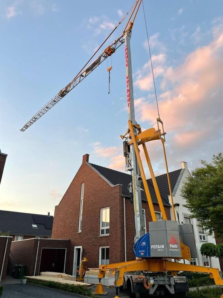 Bouwkraan Huren | Montage op locatie | Geen Hijsbewijs nodig, Zakelijke goederen, Machines en Bouw | Kranen en Graafmachines, Kraan