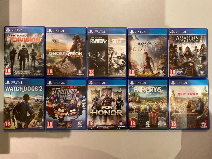 10 Playstation 4 Games, Spelcomputers en Games, Games | Sony PlayStation 4, Gebruikt, Avontuur en Actie, 1 speler, Vanaf 18 jaar
